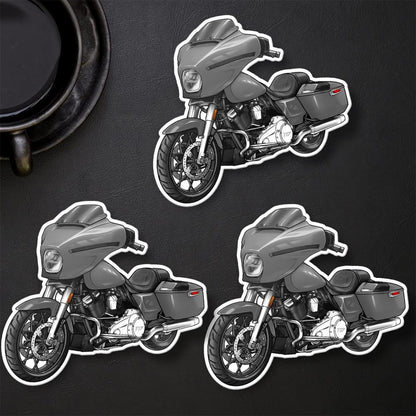 Harley Street Glide FLHX 2024 Stickers - Set of 3 Biker Motorcycle Decals