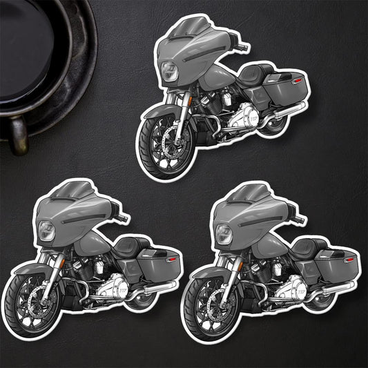 Harley Street Glide FLHX 2024 Stickers - Set of 3 Biker Motorcycle Decals