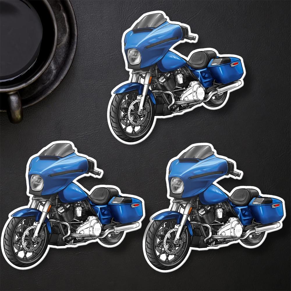 Harley Street Glide FLHX 2024 Stickers - Set of 3 Biker Motorcycle Decals