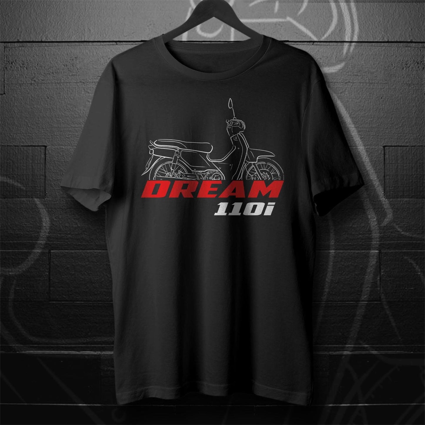 Honda Dream 110i Inspired T-Shirt - Motorcycle Tee Shirt for Riders