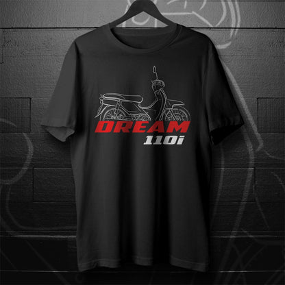 Honda Dream 110i Inspired T-Shirt - Motorcycle Tee Shirt for Riders