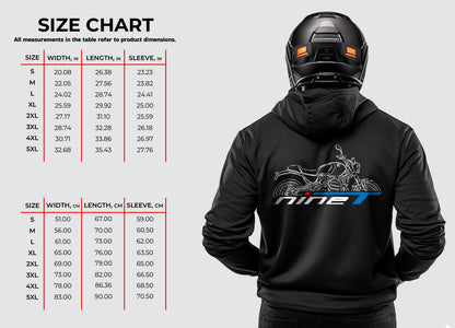 BMW R 12 nineT Hoodie - Motorcycle Sweatshirt for Motorrad Riders