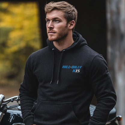 Suzuki K15 Hill-Billy Inspired Hoodie - Motorcycle Sweatshirt for Riders