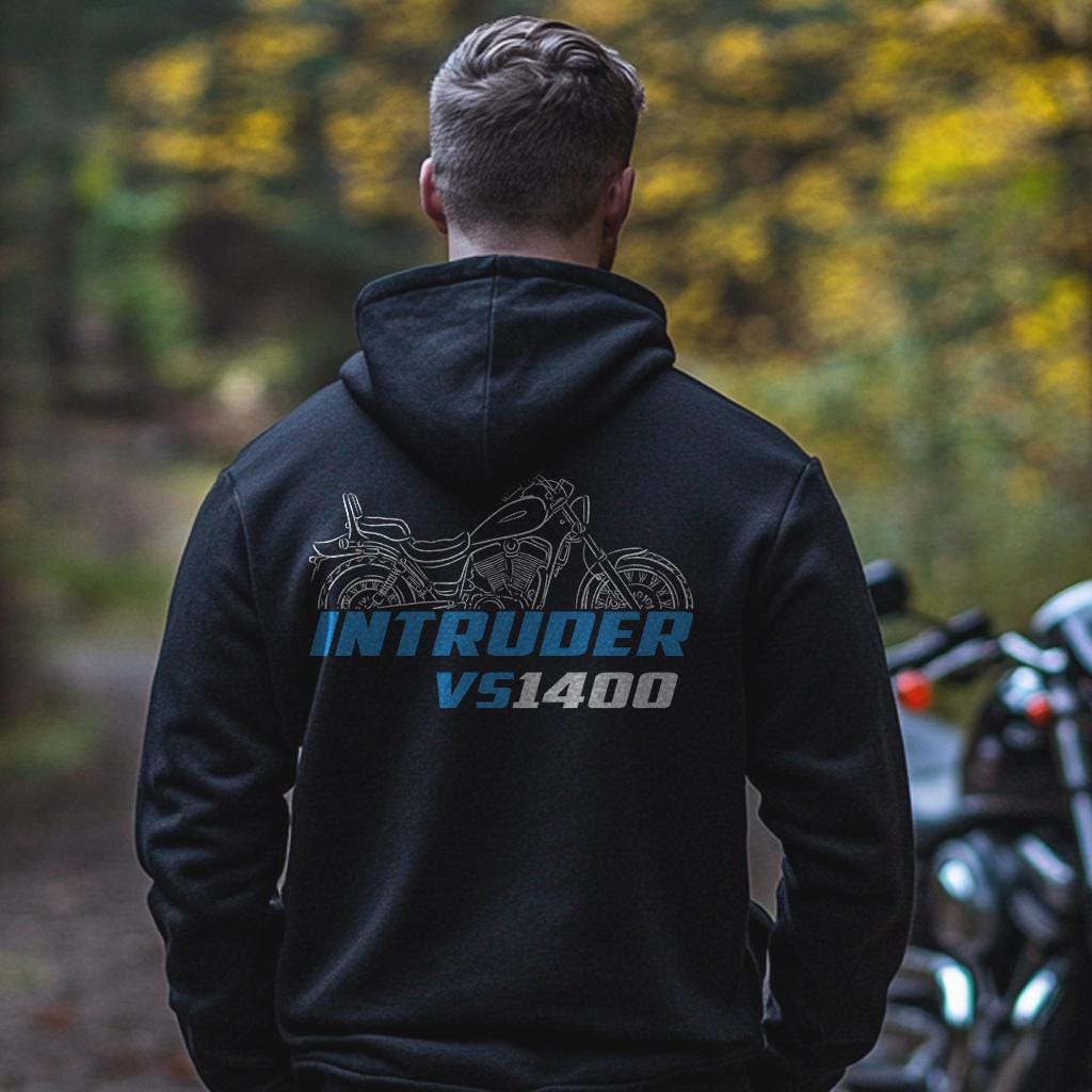 Suzuki VS1400 Intruder Inspired Hoodie - Motorcycle Sweatshirt for Riders