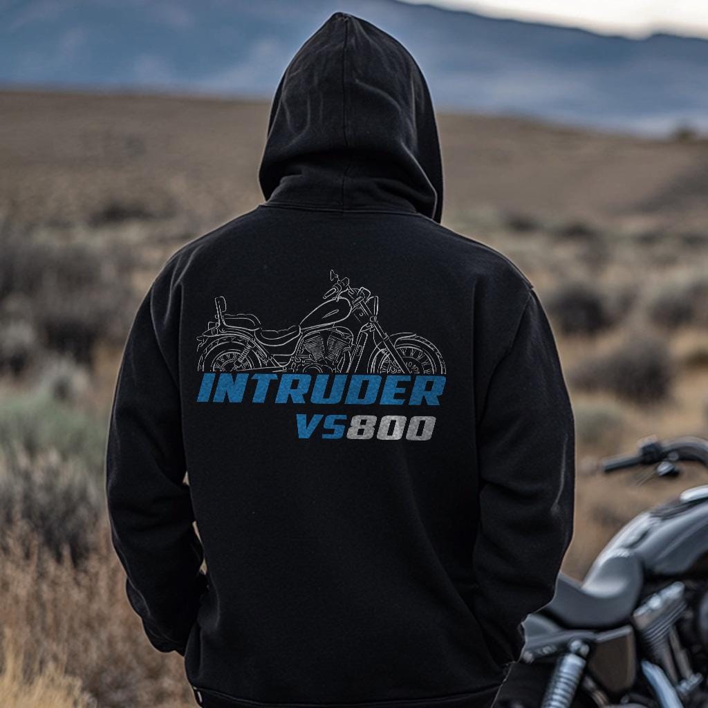 Suzuki VS800 Intruder Inspired Hoodie - Motorcycle Sweatshirt for Riders