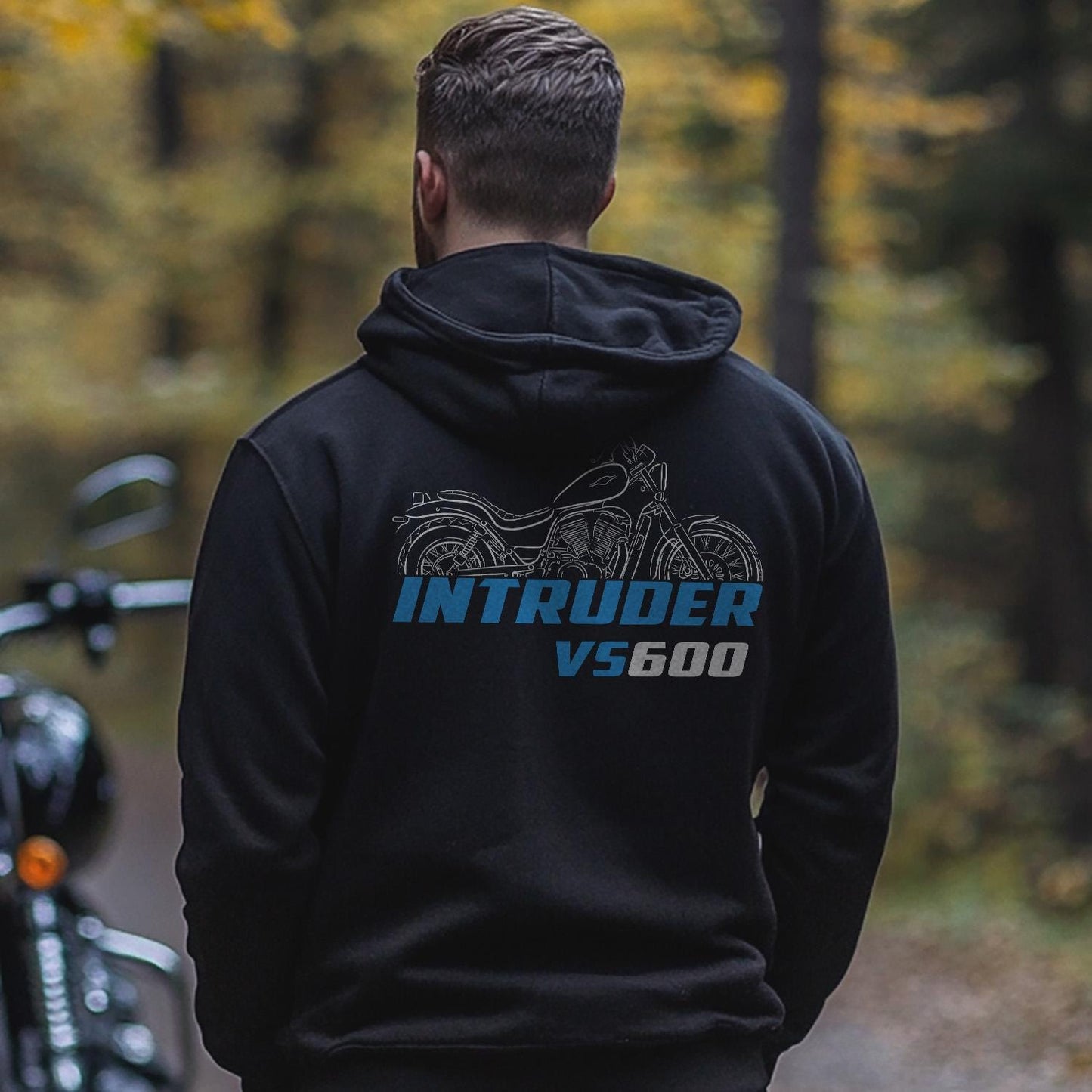 Suzuki VS600 Intruder Inspired Hoodie - Motorcycle Sweatshirt for Riders