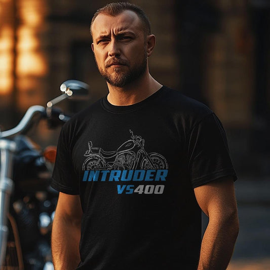Suzuki VS400 Intruder Inspired T-Shirt - Motorcycle Tee Shirt for Riders