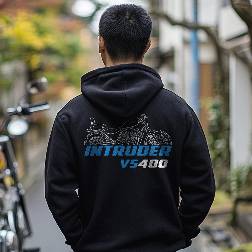 Suzuki VS400 Intruder Inspired Hoodie - Motorcycle Sweatshirt for Riders