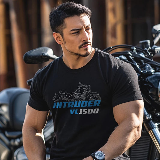 Suzuki VL1500 Intruder LC Inspired T-Shirt - Motorcycle Tee Shirt for Riders