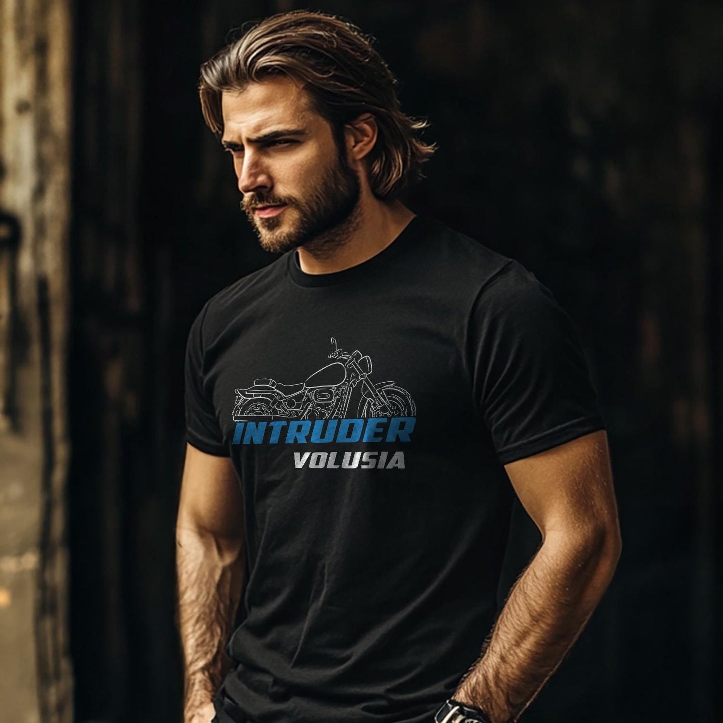 Suzuki VL800 Intruder Volusia Inspired T-Shirt - Motorcycle Tee Shirt for Riders