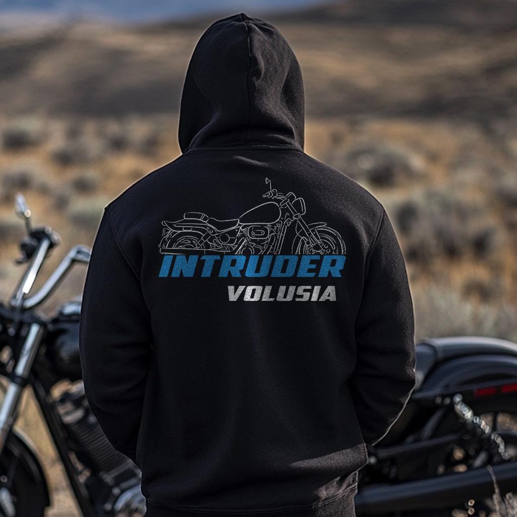 Suzuki VL800 Intruder Volusia Inspired Hoodie - Motorcycle Sweatshirt for Riders