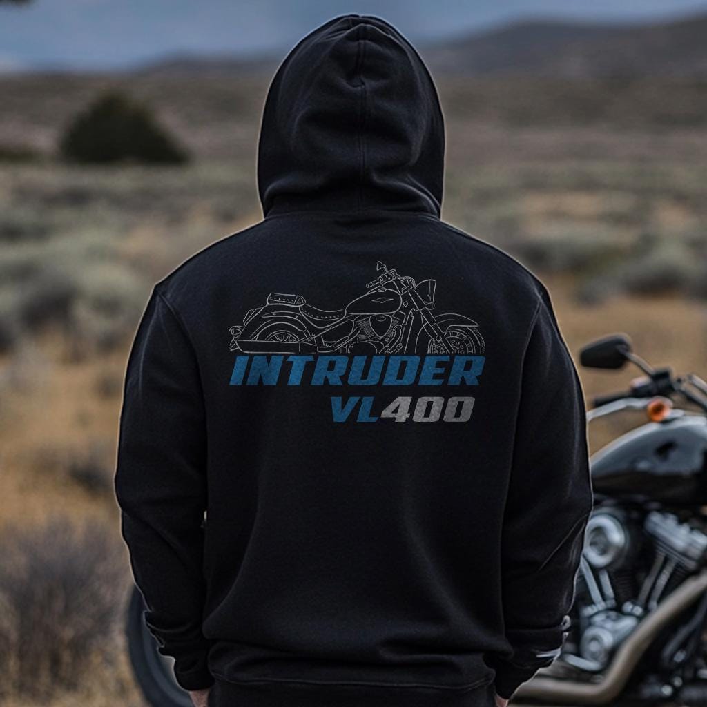 Suzuki VL400 Intruder Inspired Hoodie - Motorcycle Sweatshirt for Riders
