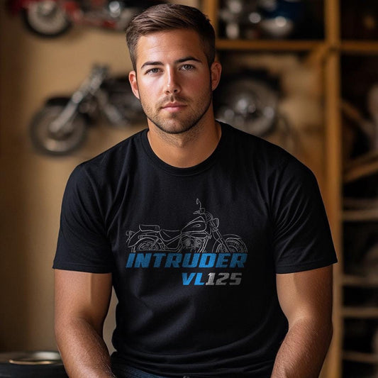Suzuki VL125 Intruder LC Inspired T-Shirt - Motorcycle Tee Shirt for Riders