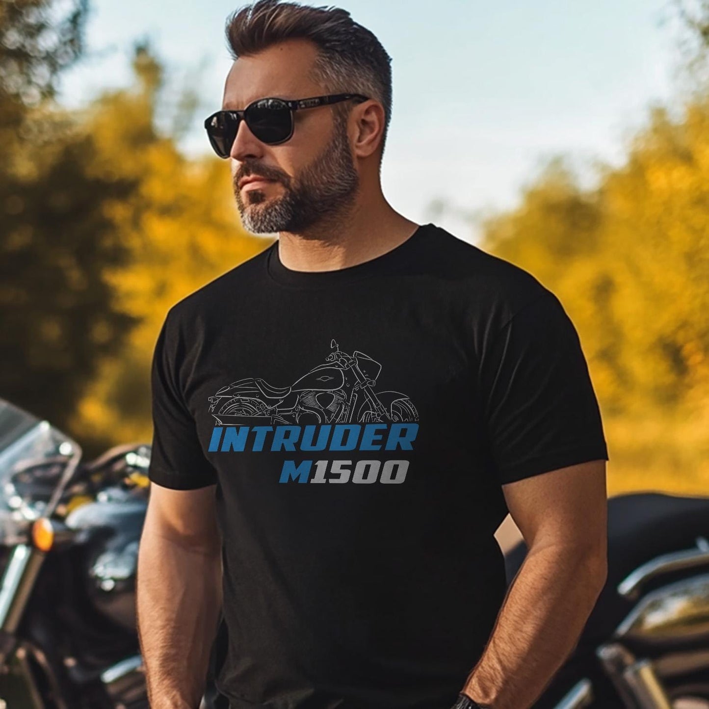Suzuki Intruder M1500 Inspired T-Shirt - Motorcycle Tee Shirt for Riders