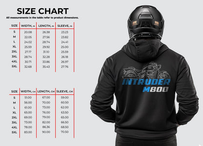 Suzuki Intruder M800 Inspired Hoodie - Motorcycle Sweatshirt for Riders