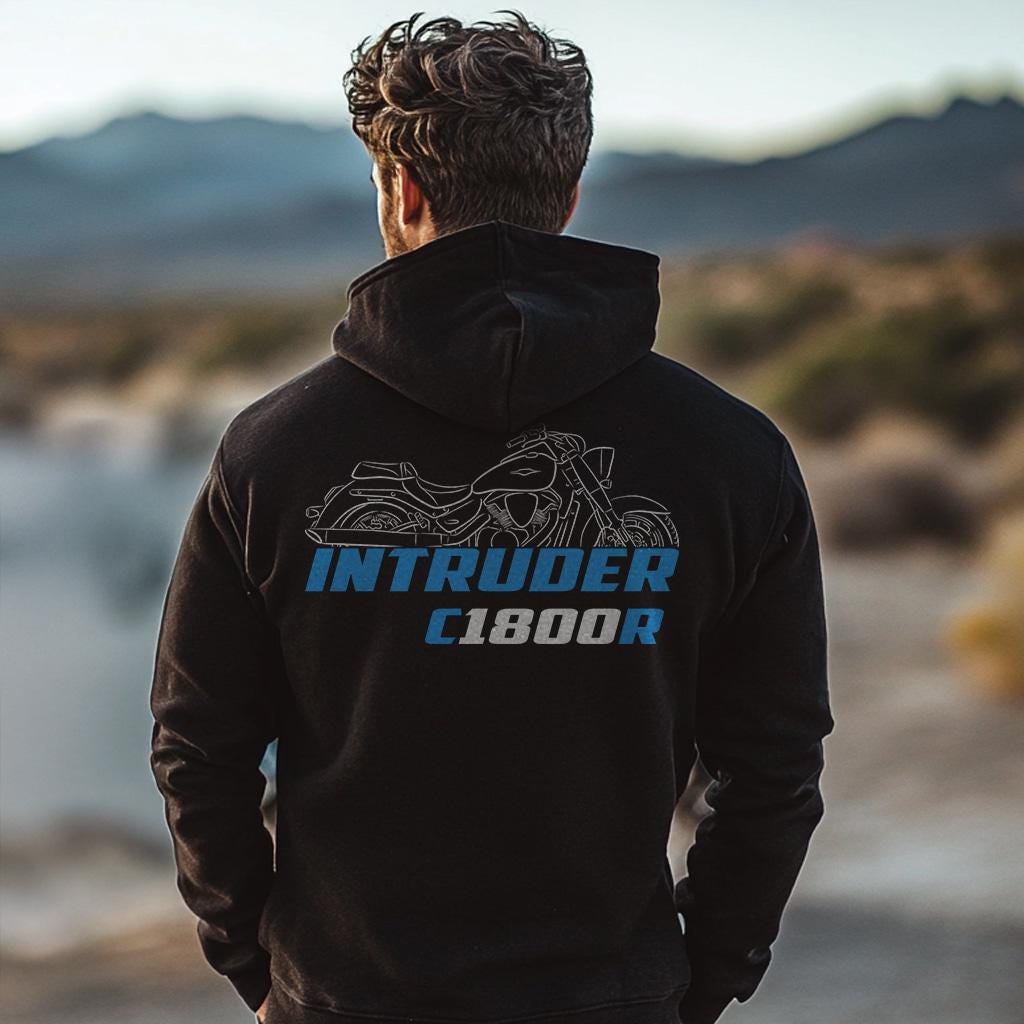 Suzuki Intruder C1800 R & RT Inspired Hoodie - Motorcycle Sweatshirt for Riders