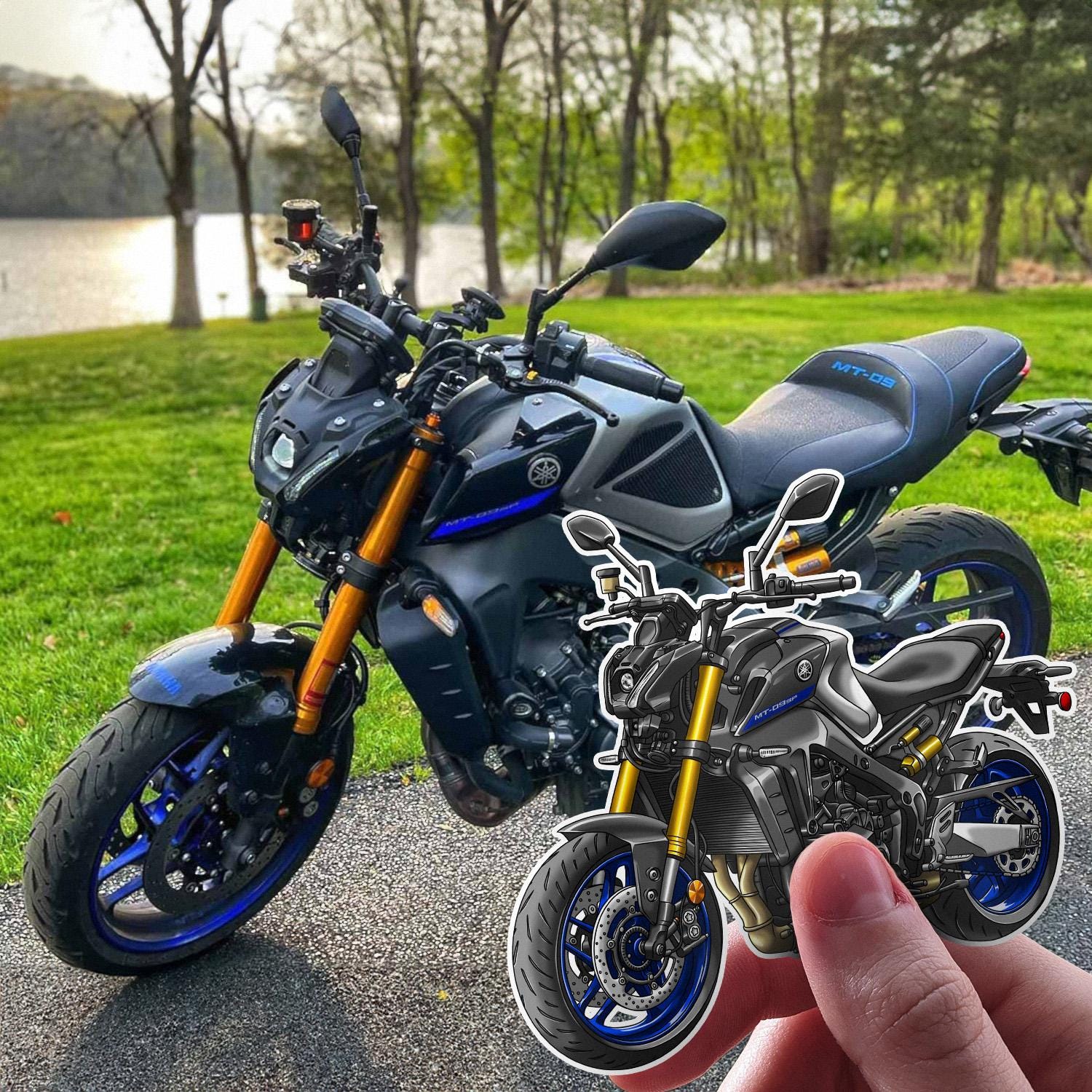 Yamaha MT-09 2021-23 Inspired Stickers - Set of 3 Motorcycle Decals