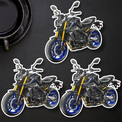 Yamaha MT-09 2021-23 Inspired Stickers - Set of 3 Motorcycle Decals