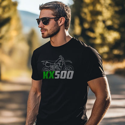 Kawasaki KX500 Inspired T-Shirt - Motorcycle Tee Shirt for Riders