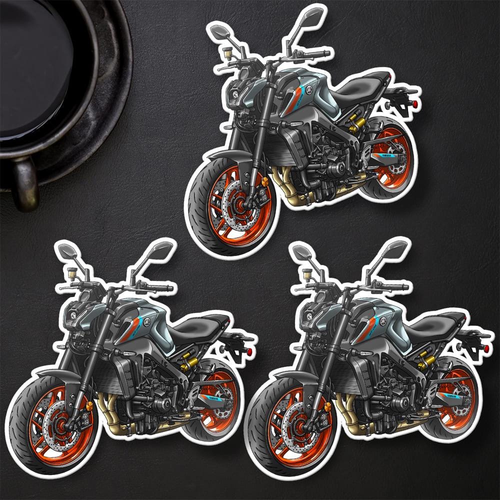 Yamaha MT-09 2021-23 Inspired Stickers - Set of 3 Motorcycle Decals