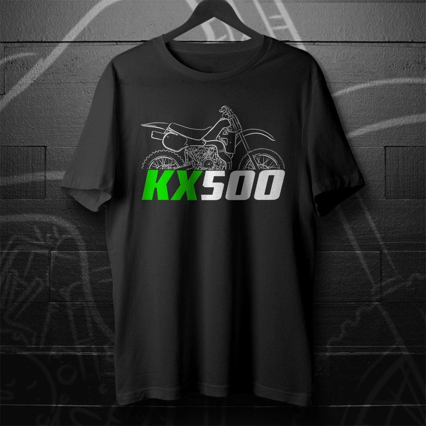 Kawasaki KX500 Inspired T-Shirt - Motorcycle Tee Shirt for Riders