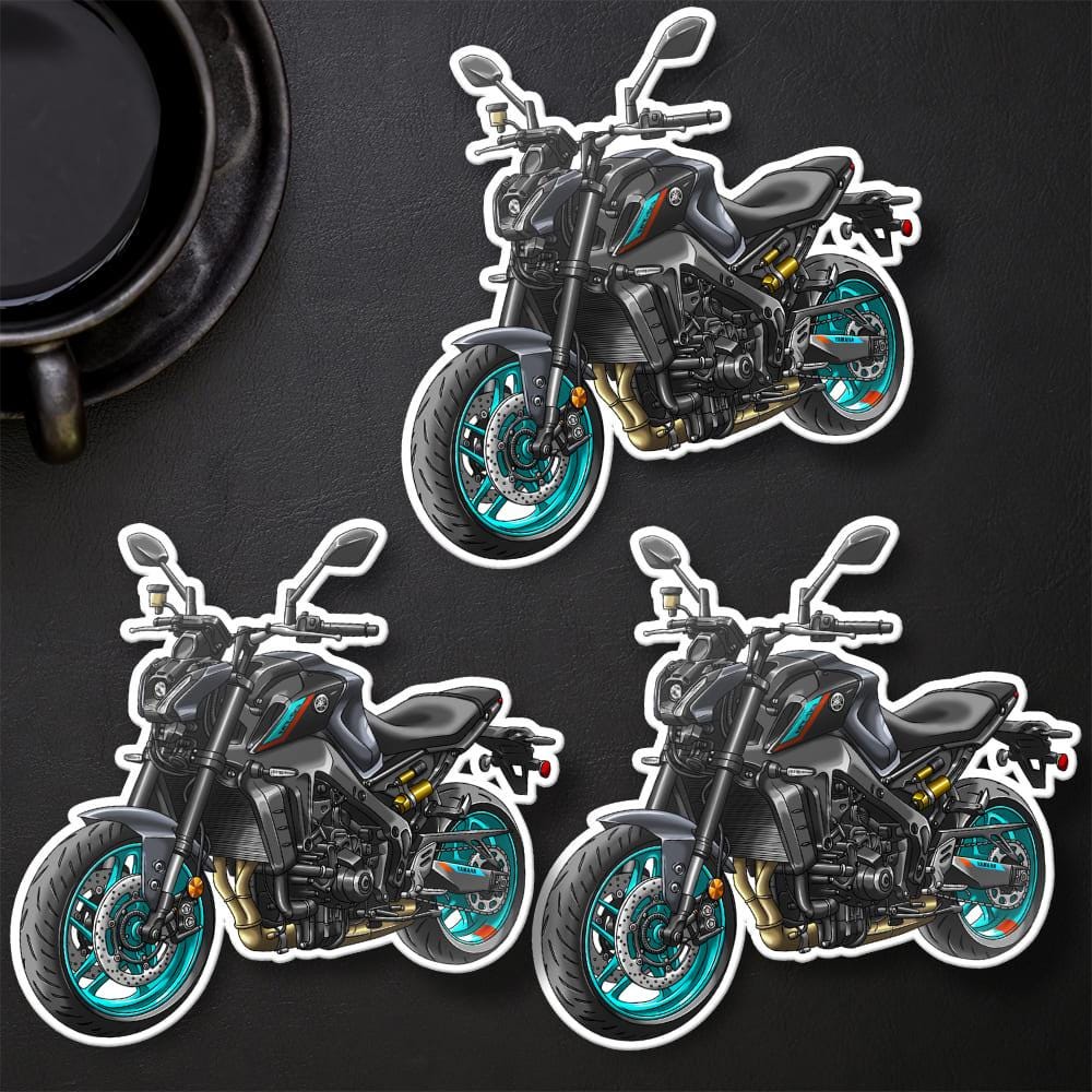 Yamaha MT-09 2021-23 Inspired Stickers - Set of 3 Motorcycle Decals