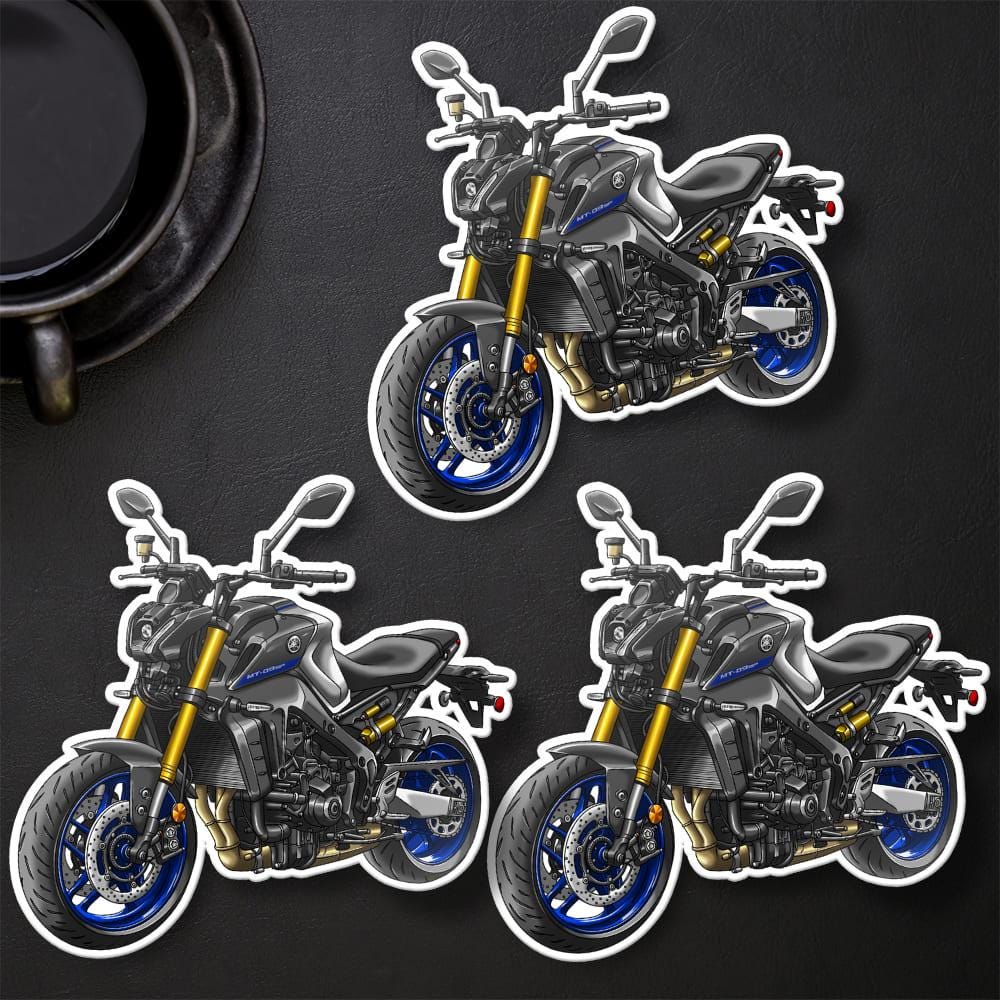Yamaha MT-09 2021-23 Inspired Stickers - Set of 3 Motorcycle Decals