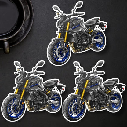 Yamaha MT-09 2021-23 Inspired Stickers - Set of 3 Motorcycle Decals