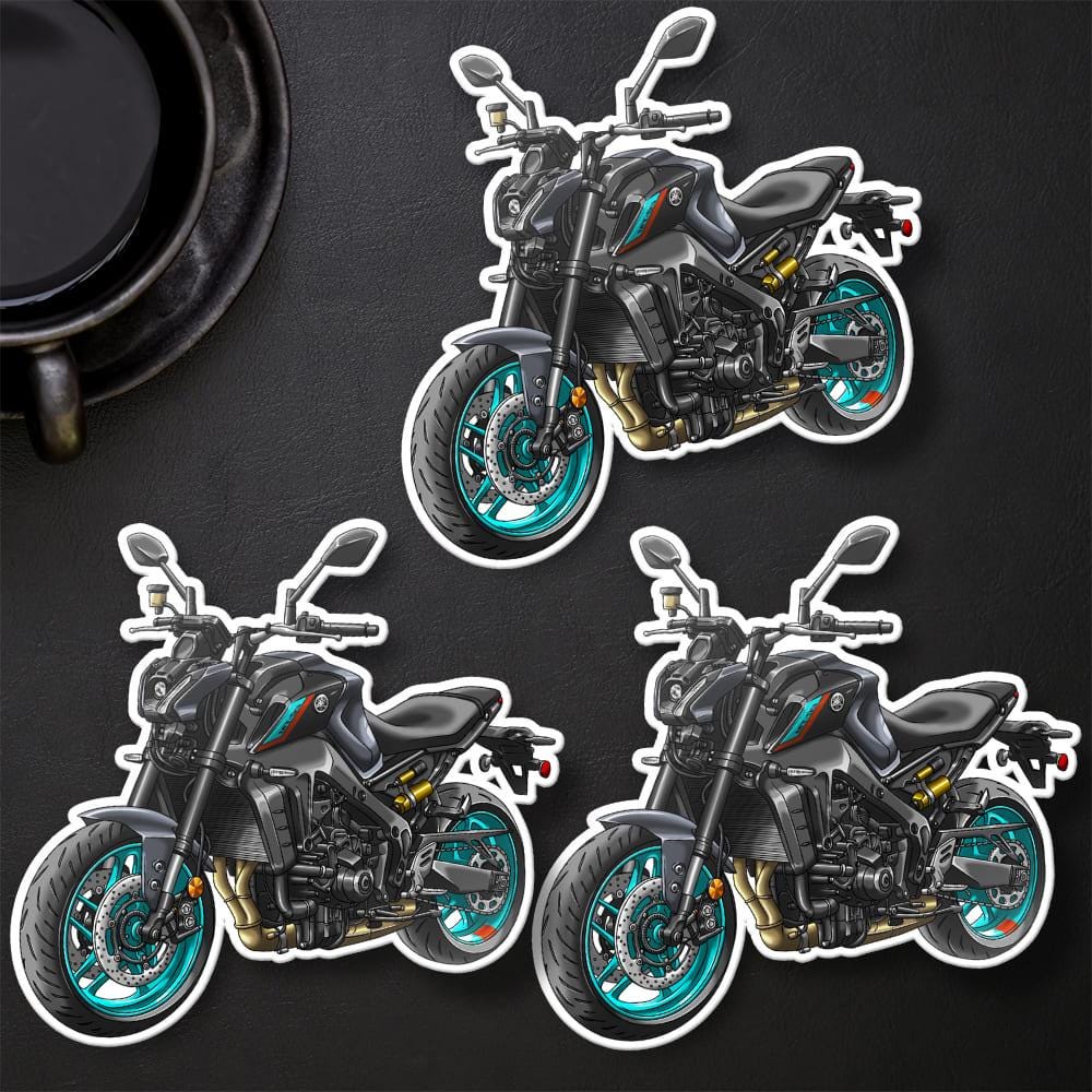 Yamaha MT-09 2021-23 Inspired Stickers - Set of 3 Motorcycle Decals