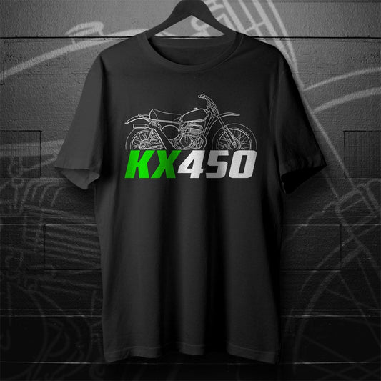 Kawasaki KX450 1974 Inspired T-Shirt - Motorcycle Tee Shirt for Riders