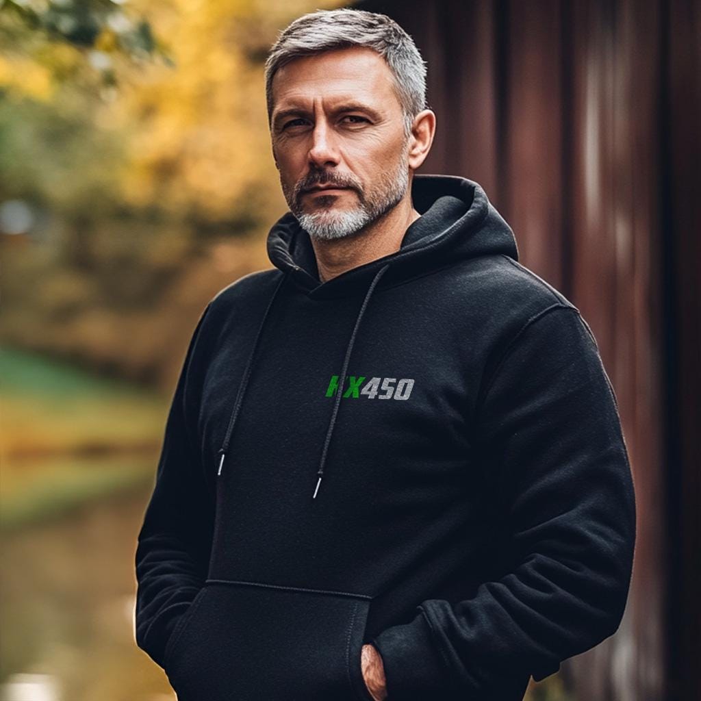 Kawasaki KX450 1974 Inspired Hoodie - Motorcycle Sweatshirt for Riders