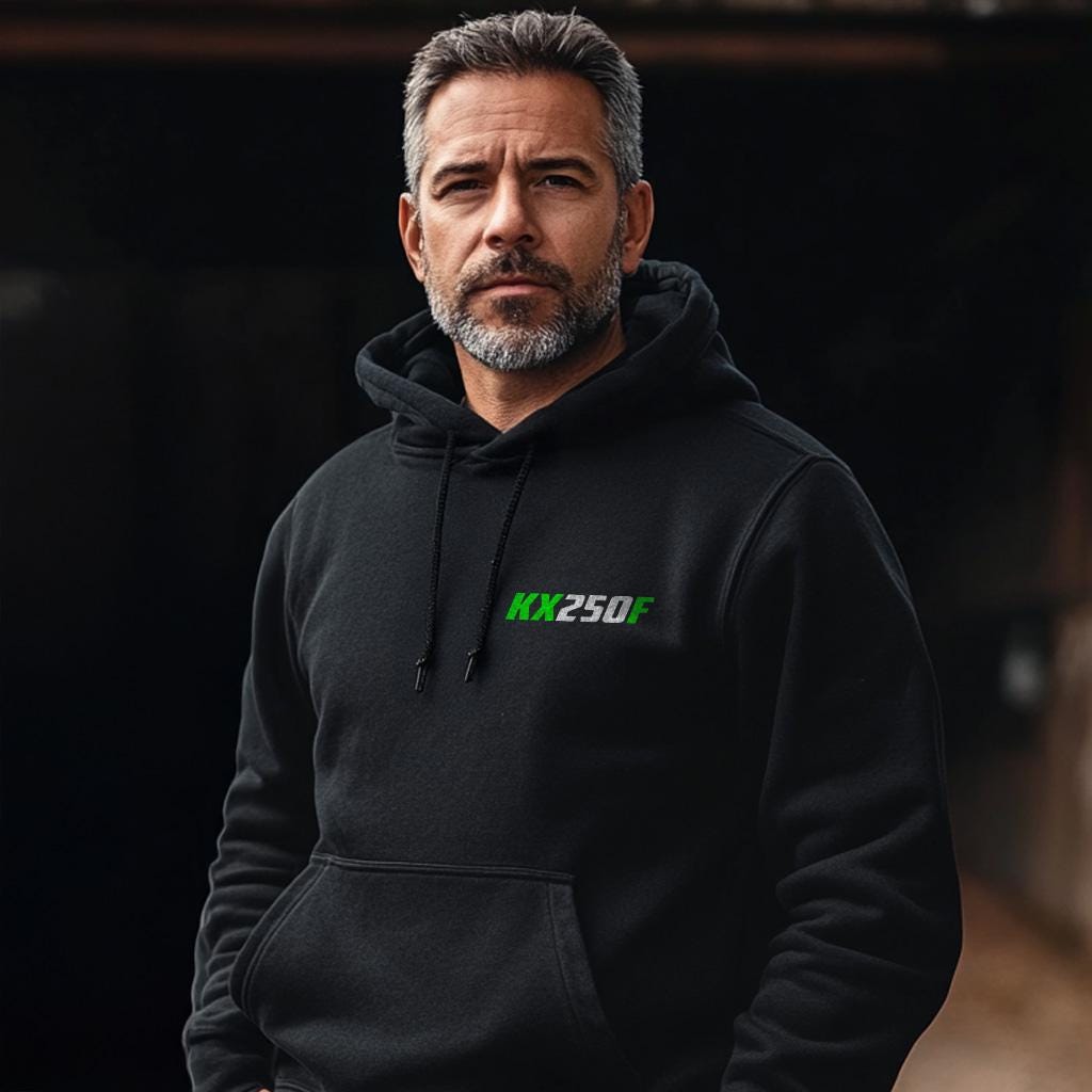 Kawasaki KX250F Inspired Hoodie - Motorcycle Sweatshirt for Riders