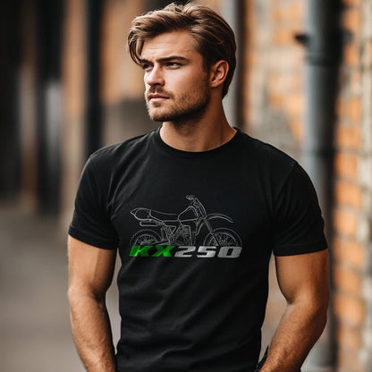 Kawasaki KX250 1974 - 1986 Inspired T-Shirt - Motorcycle Tee Shirt for Riders