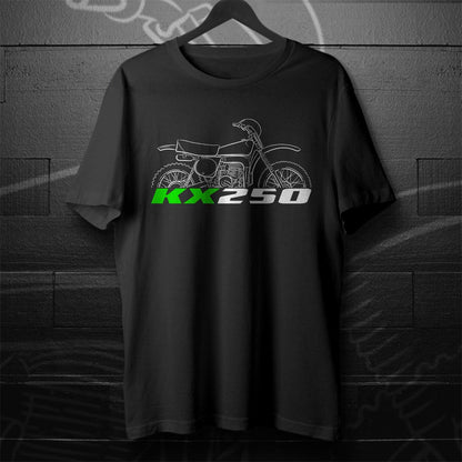 Kawasaki KX250 1974 - 1986 Inspired T-Shirt - Motorcycle Tee Shirt for Riders