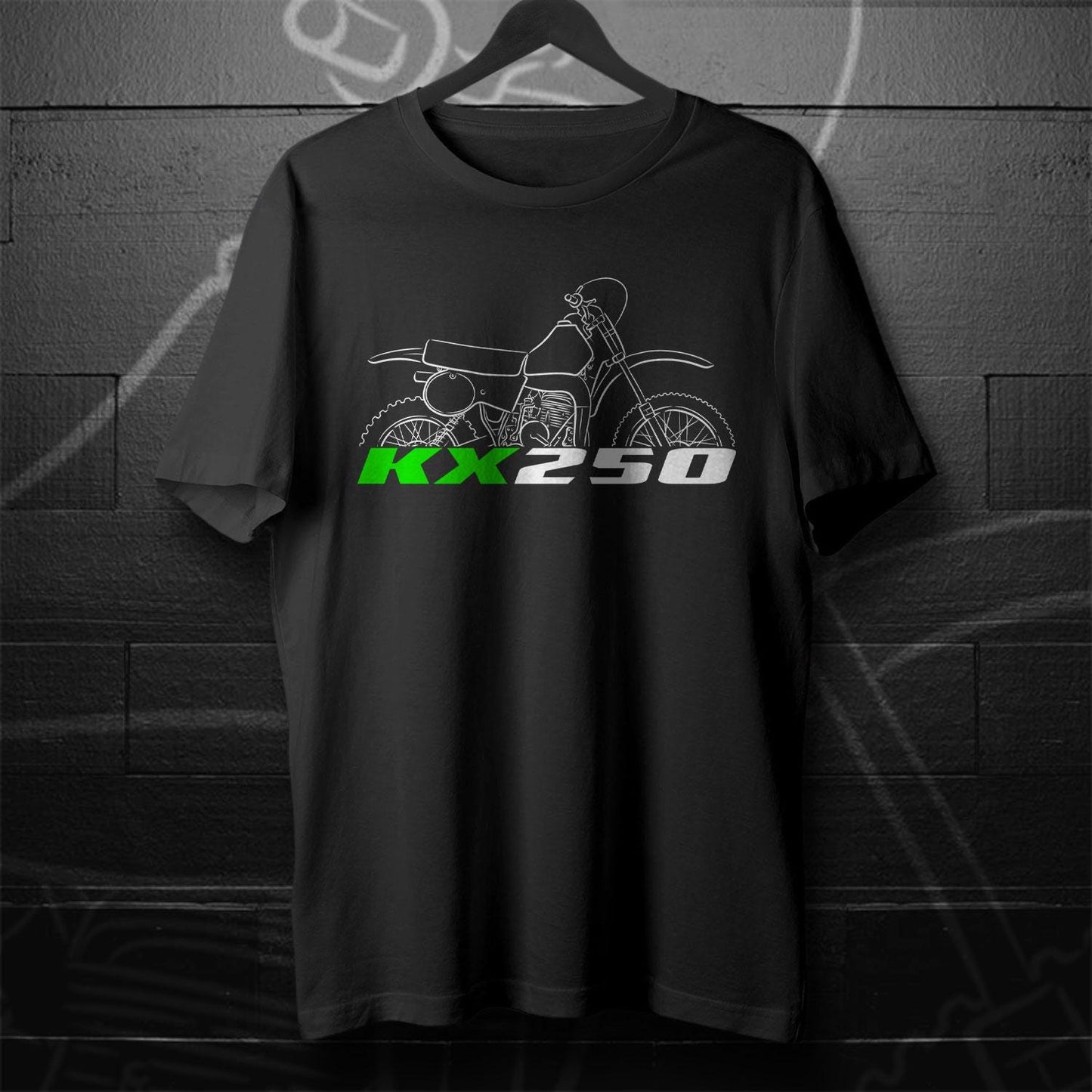 Kawasaki KX250 1974 - 1986 Inspired T-Shirt - Motorcycle Tee Shirt for Riders