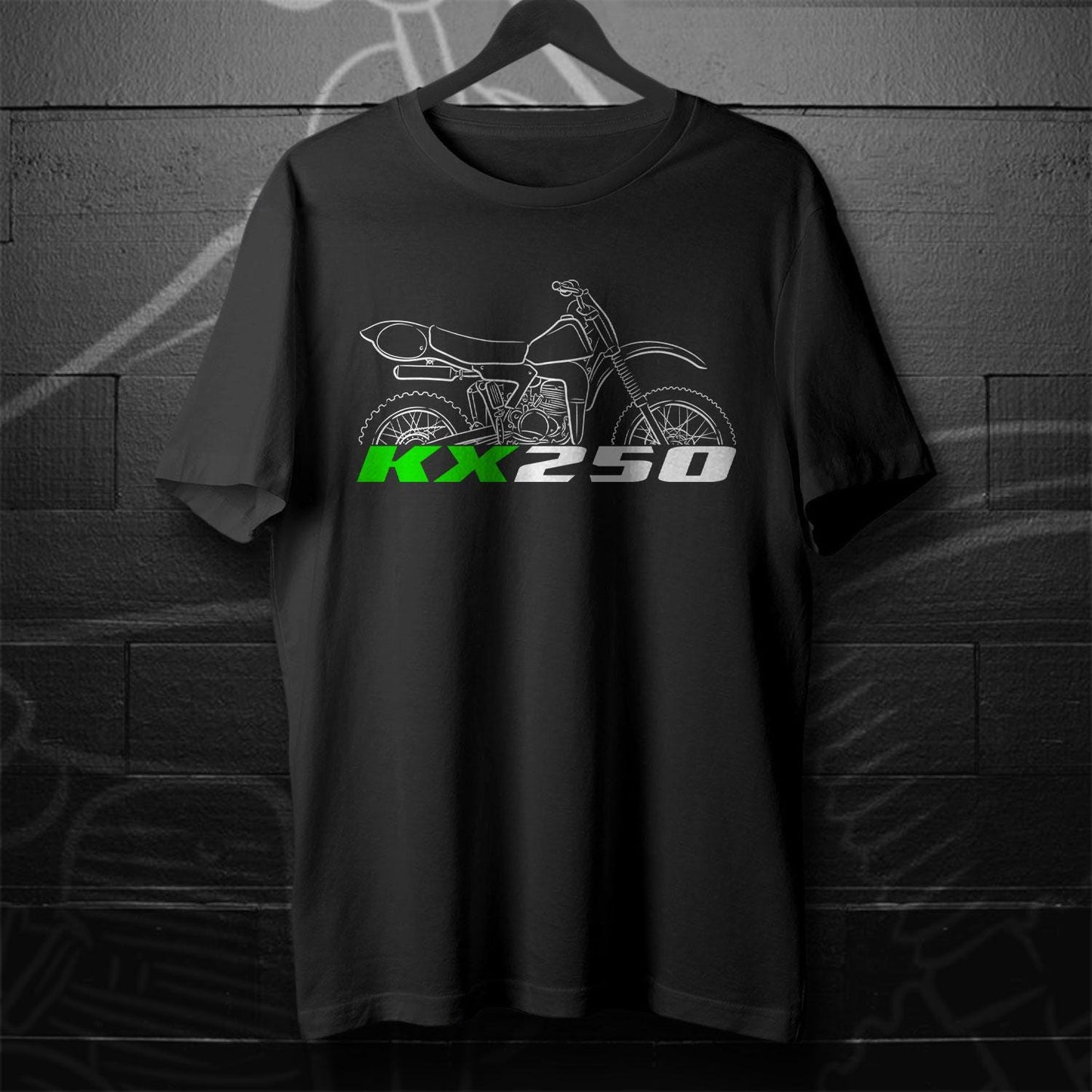 Kawasaki KX250 1974 - 1986 Inspired T-Shirt - Motorcycle Tee Shirt for Riders
