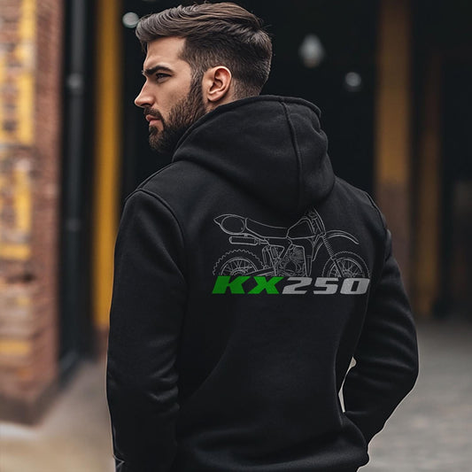 Kawasaki KX250 1987 - 2008 Inspired Hoodie - Motorcycle Sweatshirt for Riders