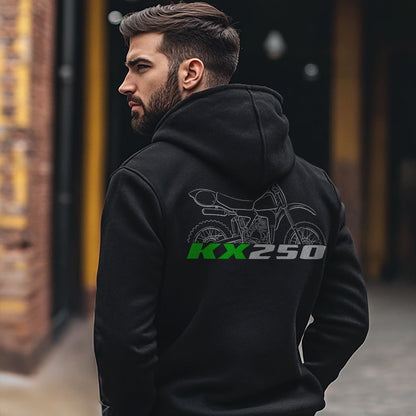 Kawasaki KX250 1974 - 1986 Inspired Hoodie - Motorcycle Sweatshirt for Riders