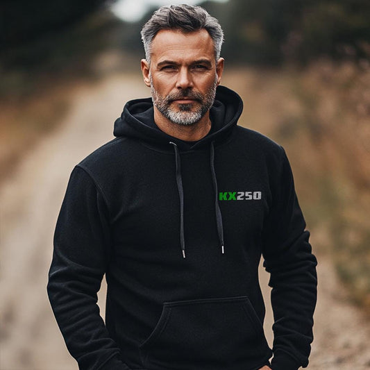 Kawasaki KX250 1974 - 1986 Inspired Hoodie - Motorcycle Sweatshirt for Riders