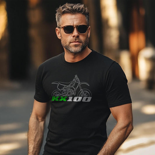Kawasaki KX100 Inspired T-Shirt - Motorcycle Tee Shirt for Riders