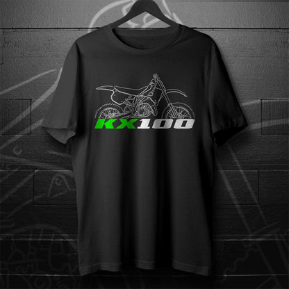 Kawasaki KX100 Inspired T-Shirt - Motorcycle Tee Shirt for Riders