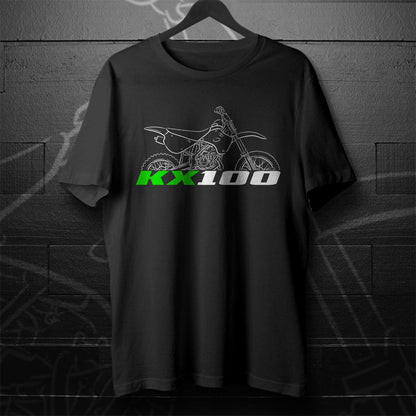 Kawasaki KX100 Inspired T-Shirt - Motorcycle Tee Shirt for Riders
