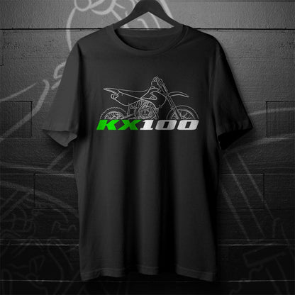 Kawasaki KX100 Inspired T-Shirt - Motorcycle Tee Shirt for Riders