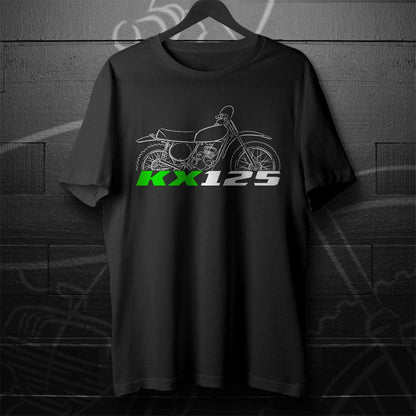 Kawasaki KX125 1974 - 1987 Inspired T-Shirt - Motorcycle Tee Shirt for Riders