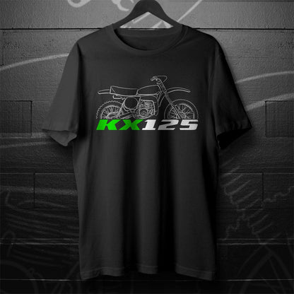 Kawasaki KX125 1974 - 1987 Inspired T-Shirt - Motorcycle Tee Shirt for Riders