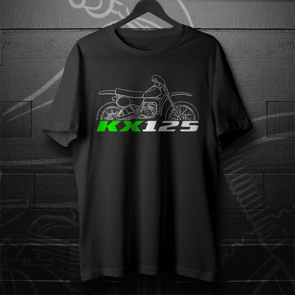 Kawasaki KX125 1974 - 1987 Inspired T-Shirt - Motorcycle Tee Shirt for Riders