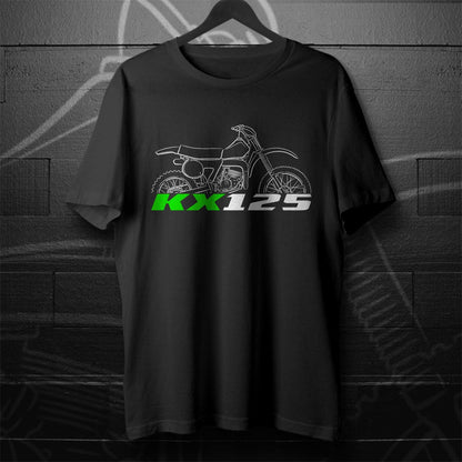 Kawasaki KX125 1974 - 1987 Inspired T-Shirt - Motorcycle Tee Shirt for Riders