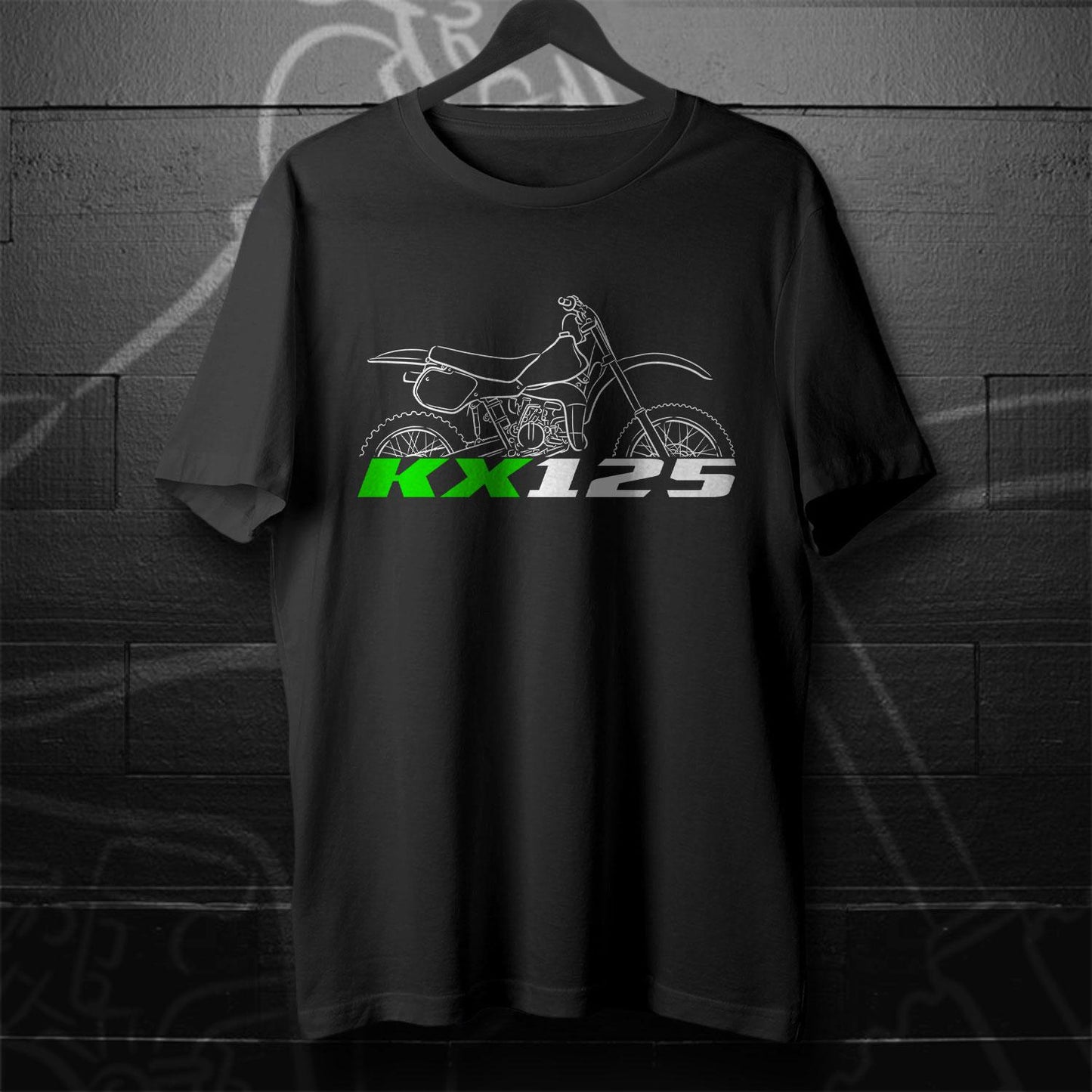 Kawasaki KX125 1974 - 1987 Inspired T-Shirt - Motorcycle Tee Shirt for Riders