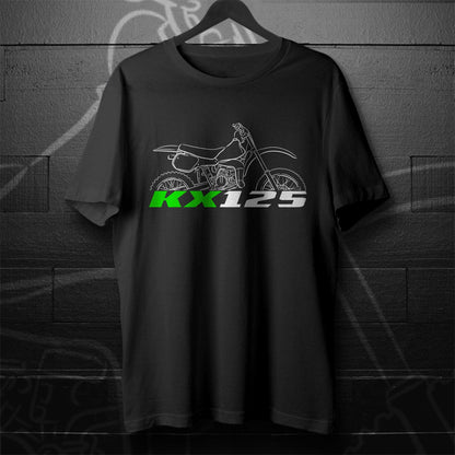Kawasaki KX125 1974 - 1987 Inspired T-Shirt - Motorcycle Tee Shirt for Riders