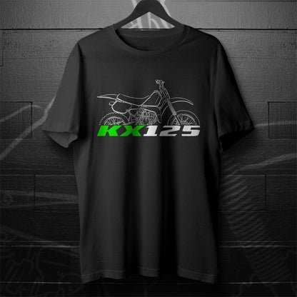 Kawasaki KX125 1974 - 1987 Inspired T-Shirt - Motorcycle Tee Shirt for Riders